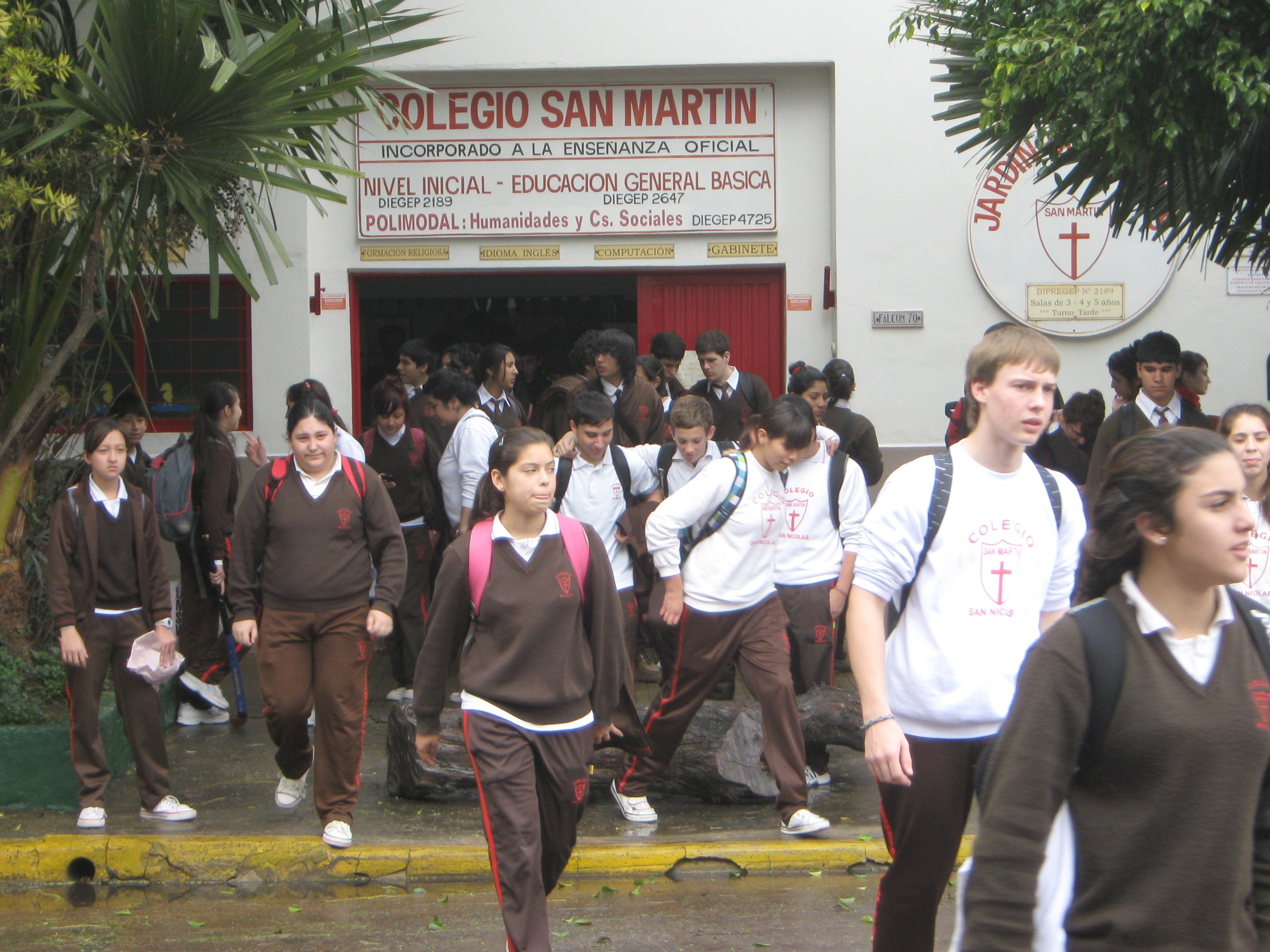 Fachada histórica del Colegio San Martín San Nicolás